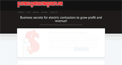 Desktop Screenshot of electricalcontractingsecrets.com